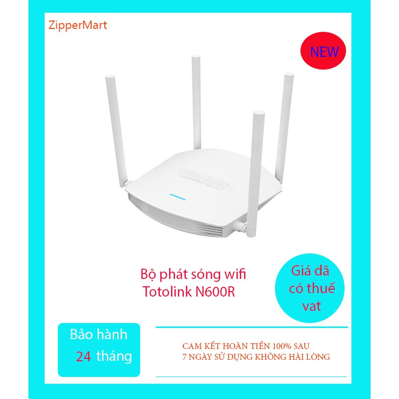 Bộ phát Wifi Totolink N600R - BH chính hãng 24 tháng