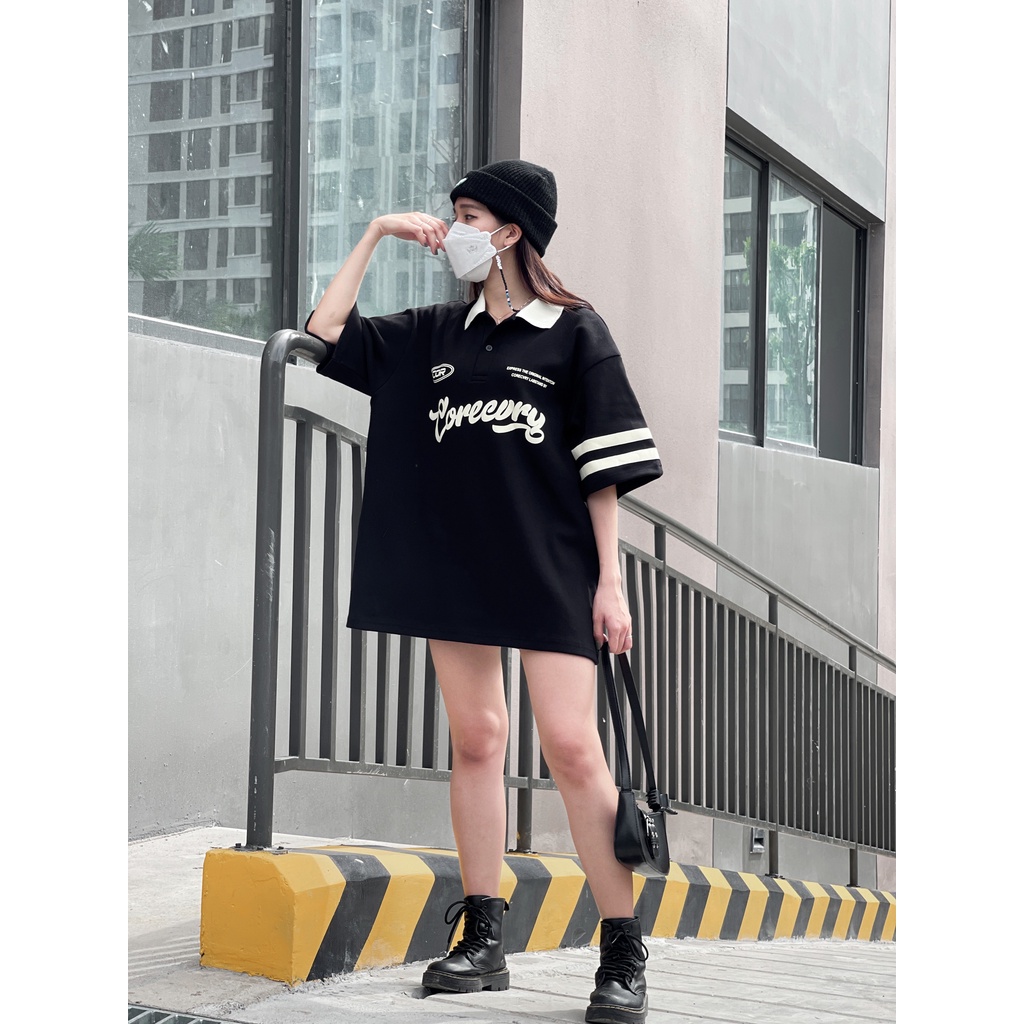 Áo thun Polo COREE form rộng unisex nam nữ