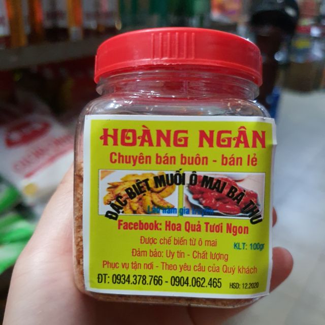 Muối ô mai chấm hoa quả