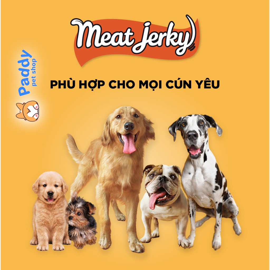 Snack Cho Chó Pedigree Meat Jerky Vị Thịt Bò Xông Khói 80g