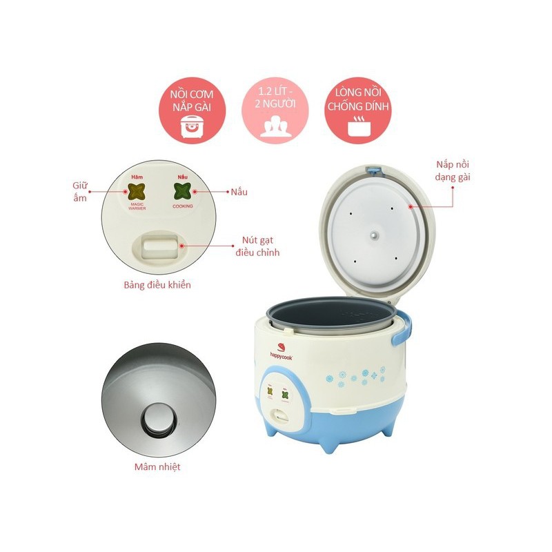 NỒI CƠM ĐIỆN HAPPYCOOK HC-120 CHÍNH HÃNG