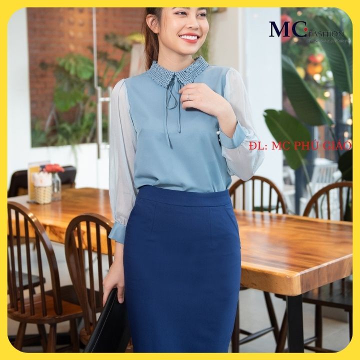 Áo Sơ Mi Nữ Tay Dài MC Fashion Công Sở Cao Cấp Đẹp Mềm Mịn Mát Không Nhăn Không Xù Thấm Hút Mồ Hôi TA898