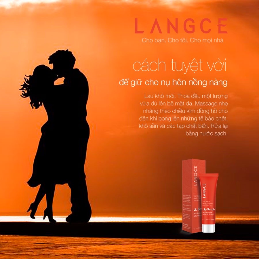 GEL LÀM SẠCH TẾ BÀO CHẾT CHO MÔI - 1 PHÚT - TRÁI CÂY 15ml LANGCE
