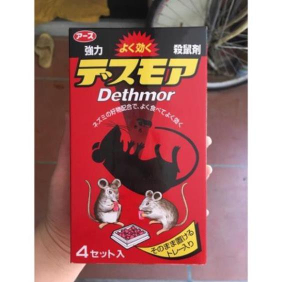 Thuốc diệt chuột Dethmor 4 vỉ dạng viên nội địa Nhật Bản Maneki
