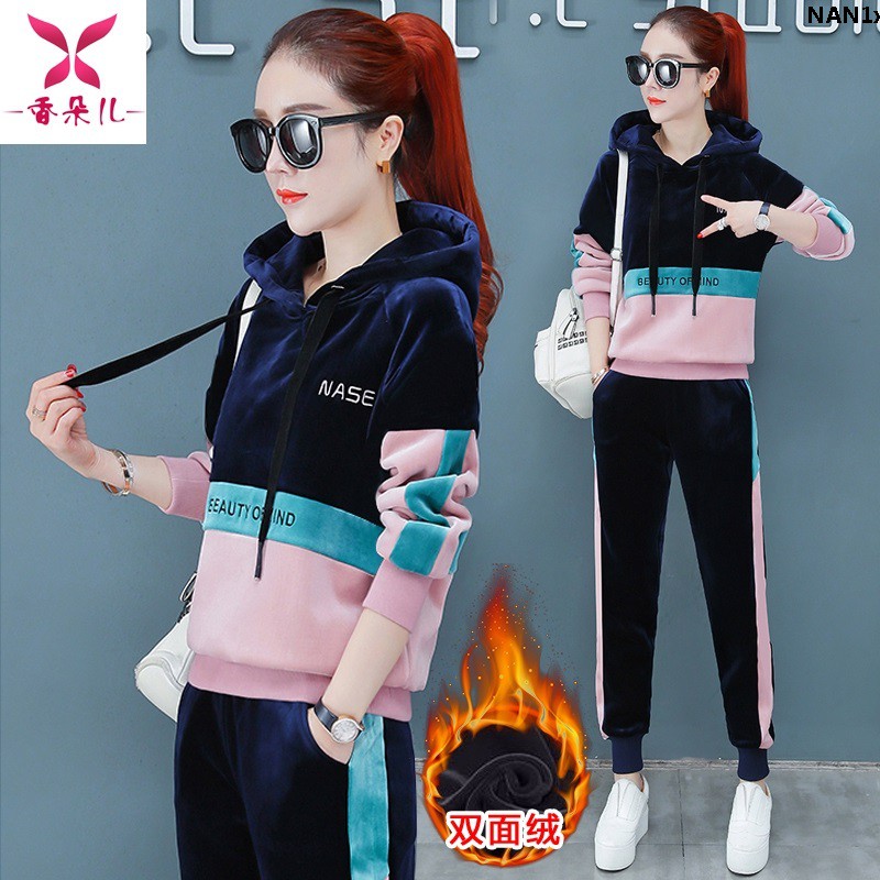 Áo Nỉ Thể Thao Hai Mặt Bằng Nhung Thời Trang Mùa Đông Cho Nữ u002F | BigBuy360 - bigbuy360.vn