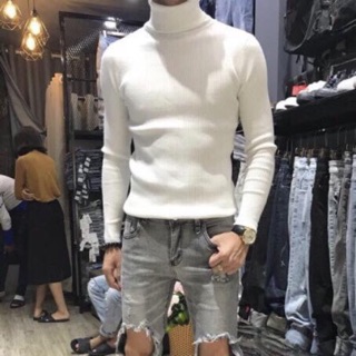 Áo len nam cao cổ