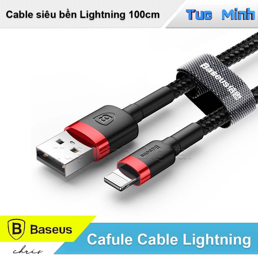 Cáp Lightning siêu bền dùng cho iPhone - Baseus Cafule Cable