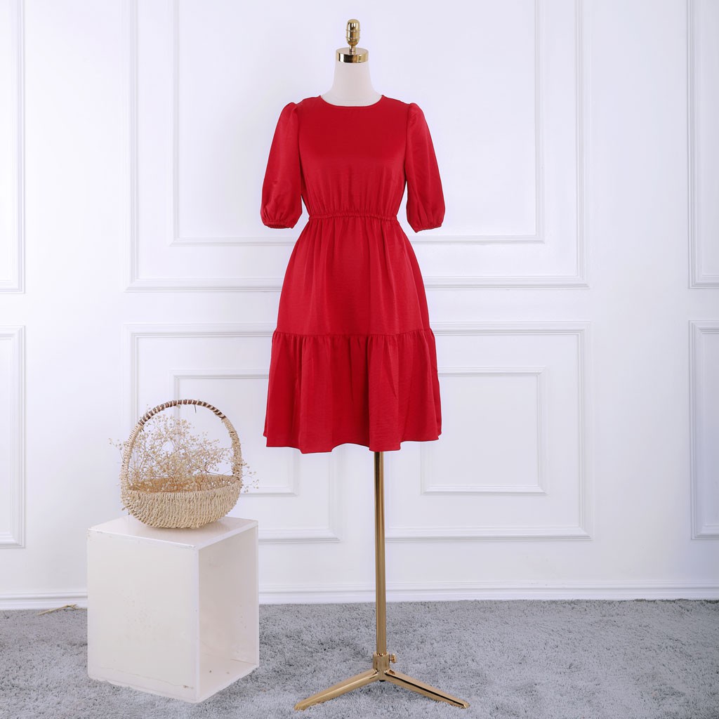 Đầm nữ đuôi cá dáng xòe, chun eo tôn dáng, nhẹ nhàng, tiểu thư, thiết kế cao cấp TKFASHION DK855
