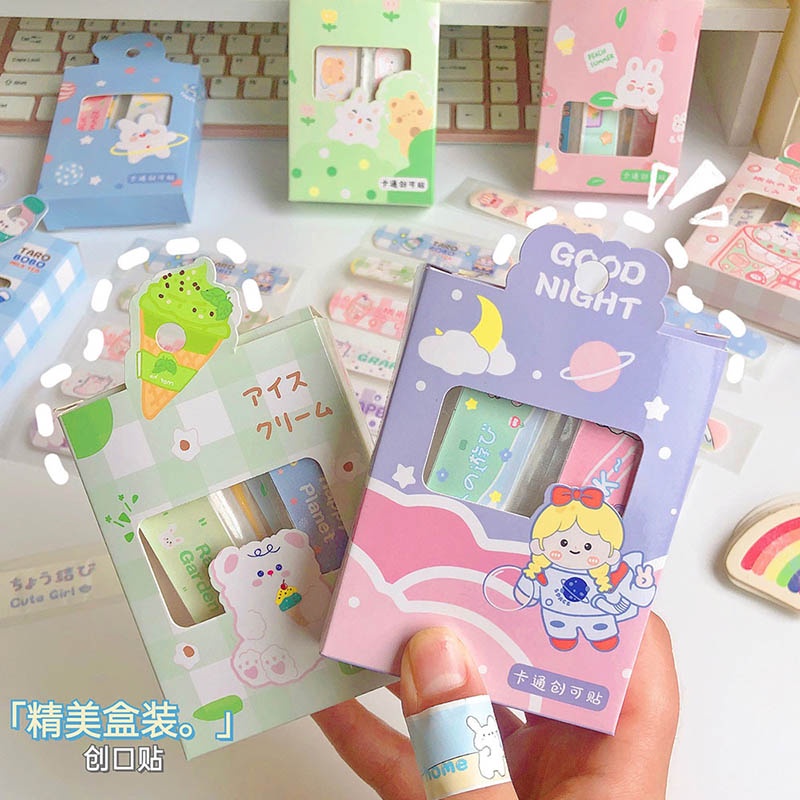 Set 20 Miếng Băng Cá Nhân Chống Thấm Nước Họa Tiết Hoạt Hình ND