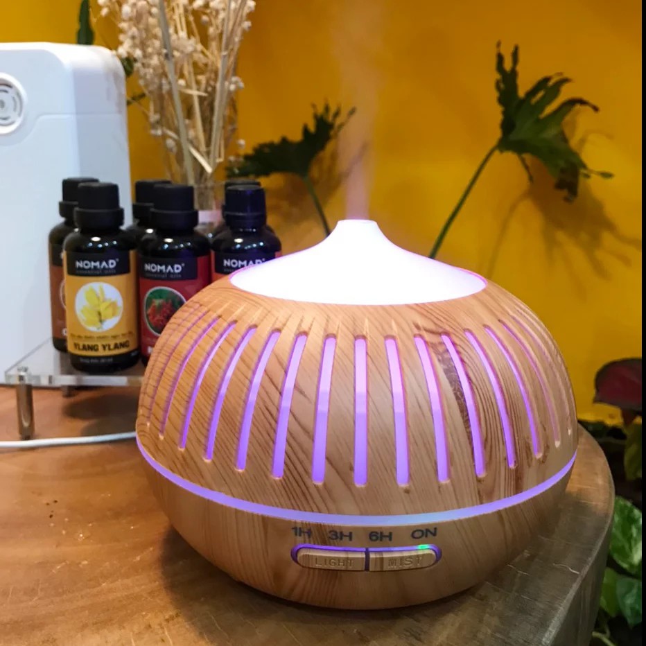 Máy Khuếch Tán Tinh Dầu Bí Khoét - 12W 400ml (Kèm Điều Khiển)