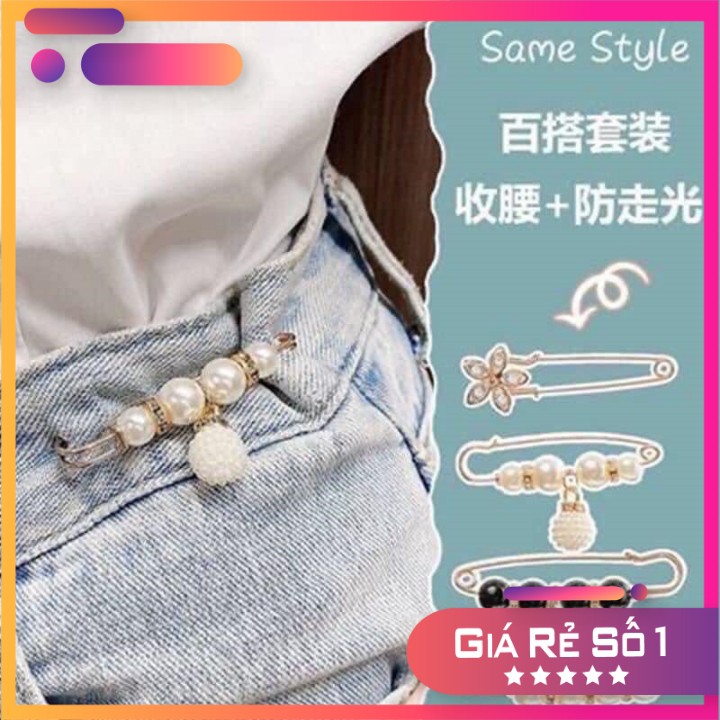 Set 7 cài trang trí áo, quần, mũFREESHIPGhim cài áo thiết kế sang trọng thời trang cho nữ