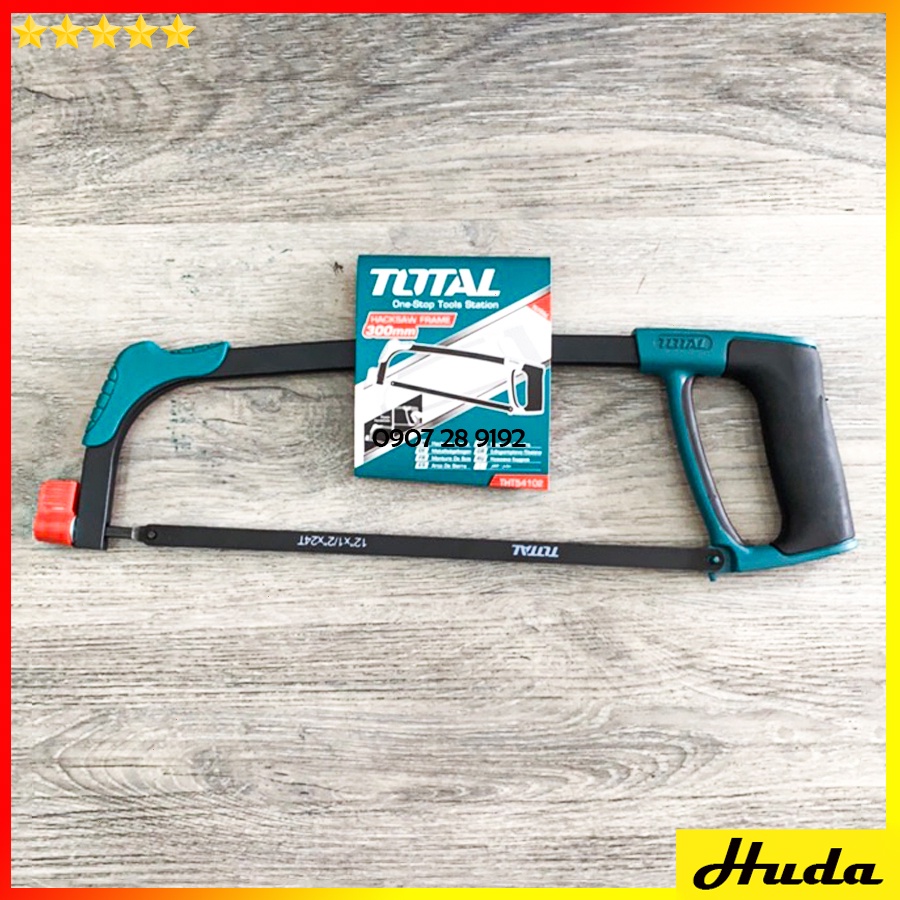 Khung cưa sắt kim loại cầm tay dài 300mm Total Ingco siêu bén cứng cáp bền bỉ