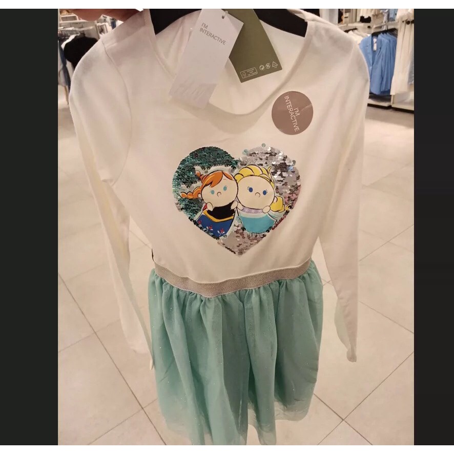 Váy HM voan Tutu 2 lớp lật cườm dư xịn