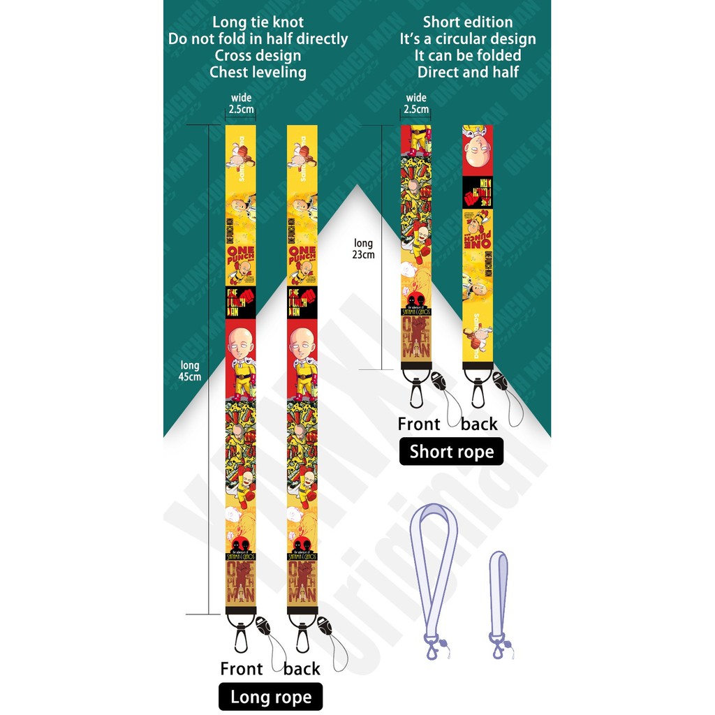 ✨1 Dây Đeo Điện Thoại/ Chìa Khóa/ Huy Hiệu One PUNCH-MAN