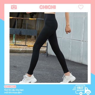 Quần legging tập gym nữ dài cao cấp nâng mông cạp cao dày dặn ChiChi HM06