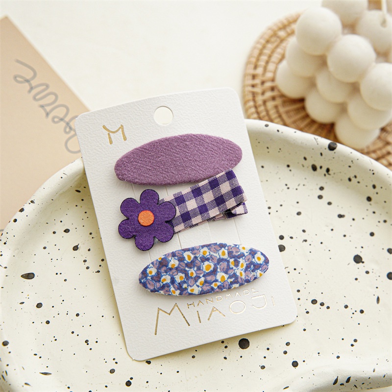 Bộ Kẹp Tóc BB Họa Tiết Hoạt Hình Dễ Thương Thời Trang Mùa Hè Cho Bé Gái