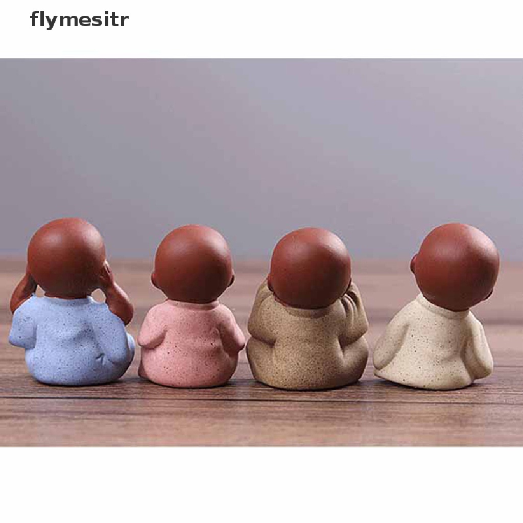 Mô Hình Tượng Phật Nhỏ Bằng Đất Sét Tím Chất Lượng Cao