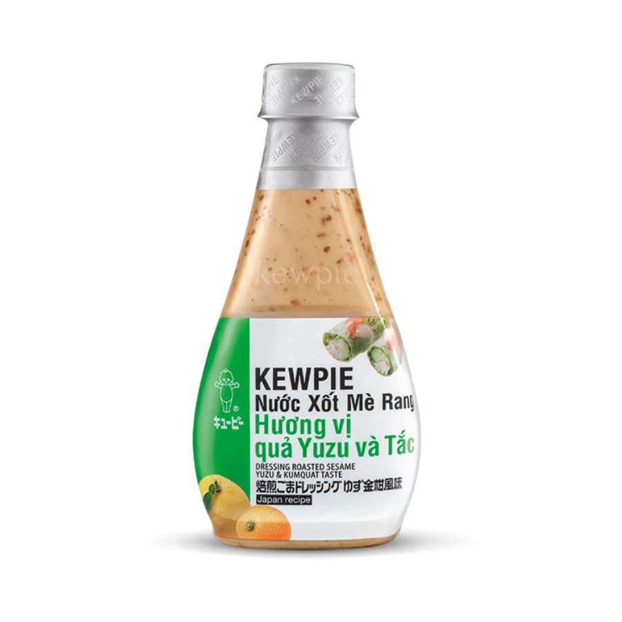 Nước Xốt Salad Dressing Mè Rang Kewpie Hương Vị Quả Yuzu Và Tắc 210ml