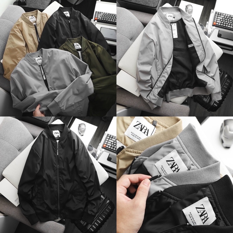 Áo khoác gió nhẹ Bomber Jacket ZR man 2 lớp trượt nước Onwed2022