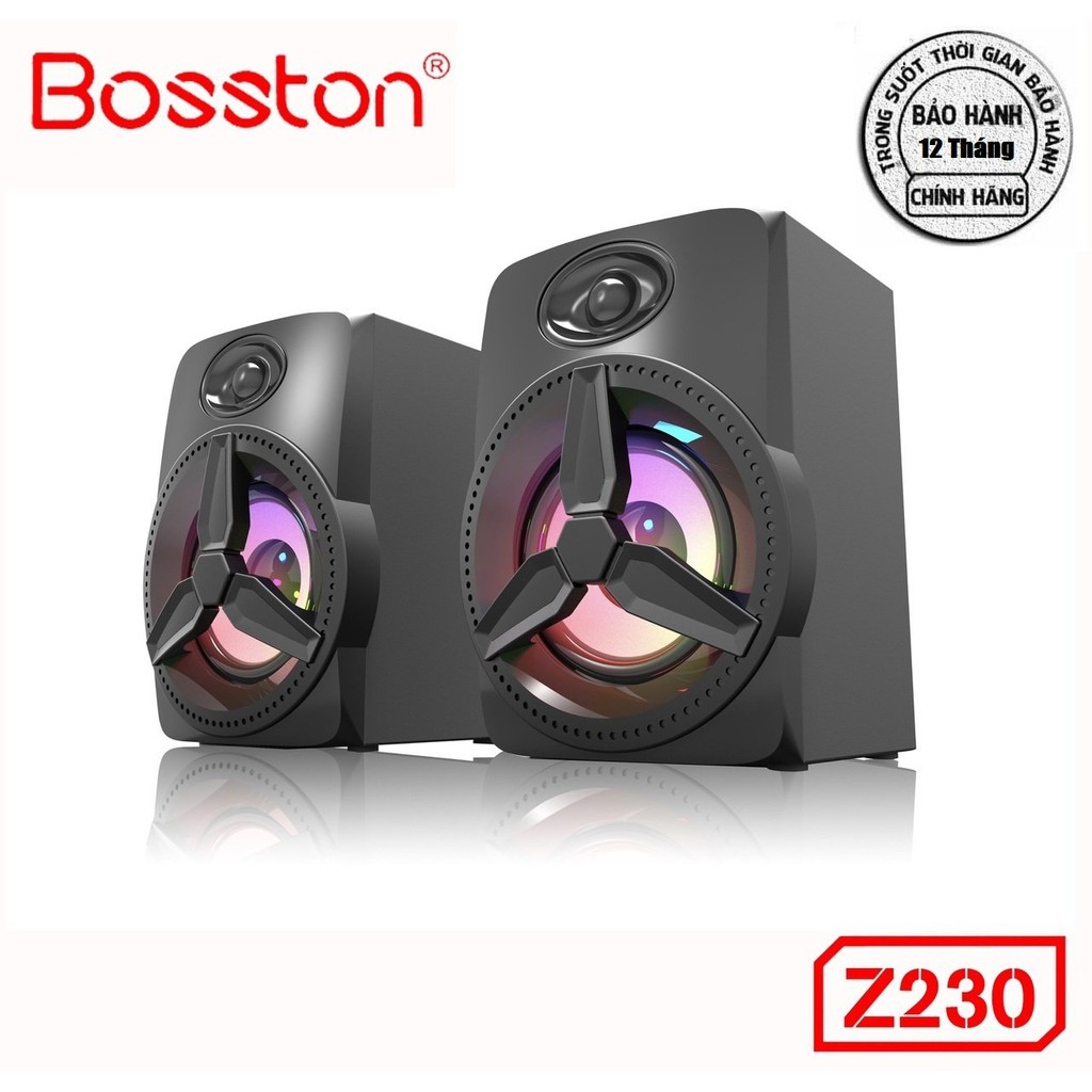 Loa vi tính 2.0 Bosston Z230 Led RGB