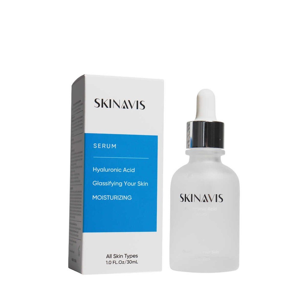 Tinh chất cấp ẩm phục hồi SKINAVIS Hyaluronic Acid Serum & Niacinamide + B5