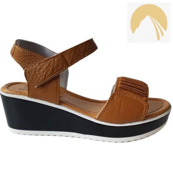 🕶️❤️ Giày đế xuồng nữ BIGBEN da bò thật cao 5cm GĐX19 🕶️❤️