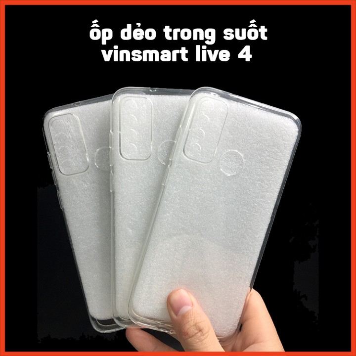 Ốp VSMART LIVE  4 TRONG SUỐT KHÔNG Ố MÀU, ốp VSMART LIVE 4 chống trầy xước, chống va đập, chống bẩn điện thoại tayoshop6