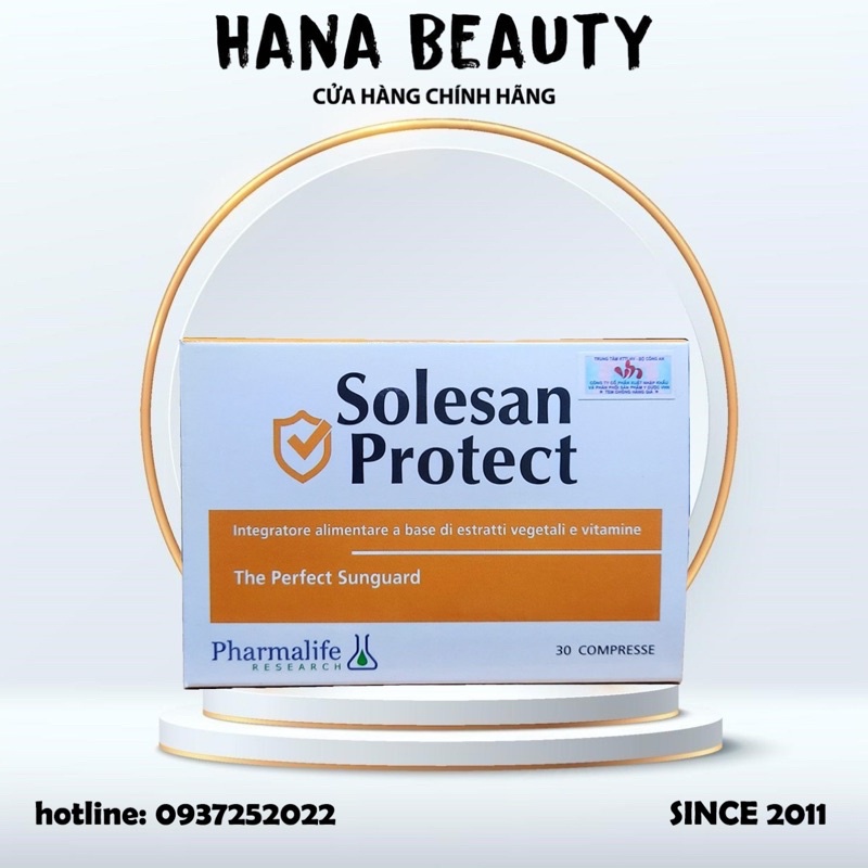 Viên uống chống nắng và sáng da Solesan Protect Pharmalife