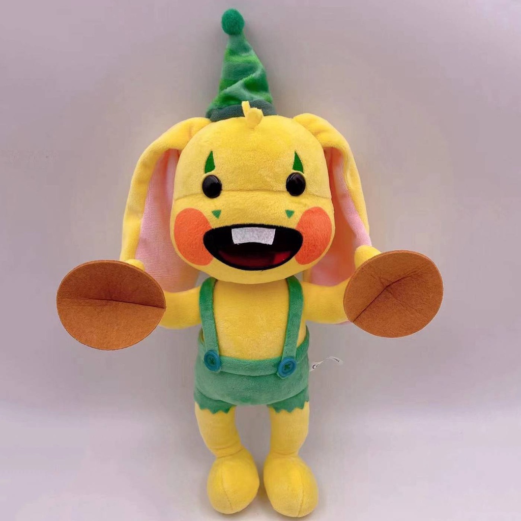 Đồ Chơi Nhồi Bông Hình Bánh Bunzo Màu Vàng Dễ Thương Cho Bé