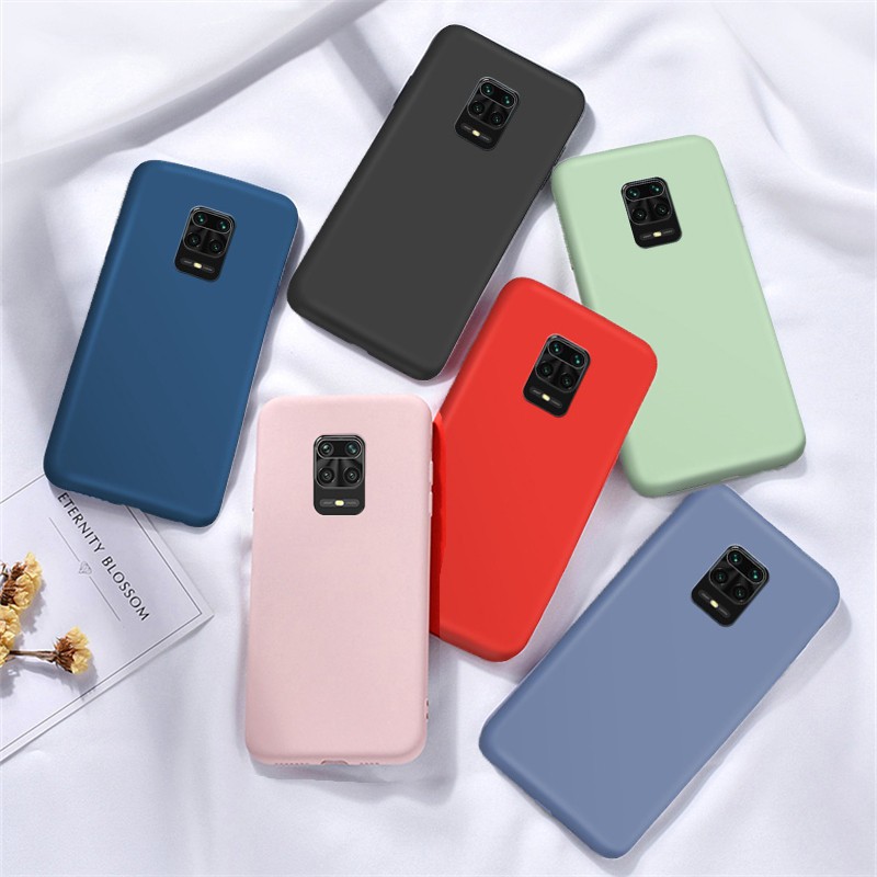 Ốp Lưng Silicone Chống Sốc Màu Trơn Đơn Giản Cho Xiaomi Redmi Note 9 9s 9 Pro Max Note9S Redmi 9a 10x 4g