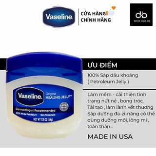 [HCM]Sáp Dưỡng VASELINE Đa Năng 100% PURE PETROLEUM JELLY 49G