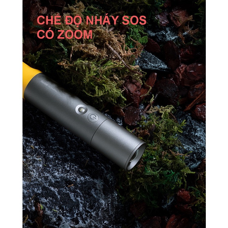 Đèn pin HOTO chính hãng siêu sáng nhỏ gon tiện lợi đi phượt đi cắm trại
