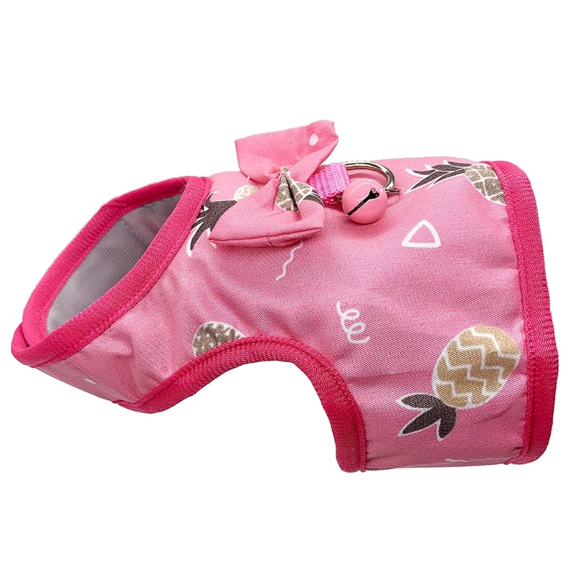 Áo Vest Thỏ Blala Với Dây Dắt Thú Cưng Đi Dạo Chống Thoát Hiểm Dễ Thương Size S / M / L Màu Hồng / Xanh Lam