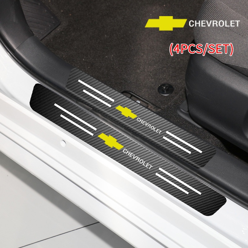 Bộ 4 Miếng Dán Bảo Vệ Chống Trầy Xước Cho Cửa Xe Hơi Chevrolet Captiva Colorado Malibu Trax Aveo