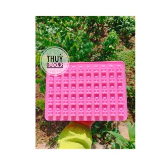 Khuôn silicon chip chip 50 hình gấu