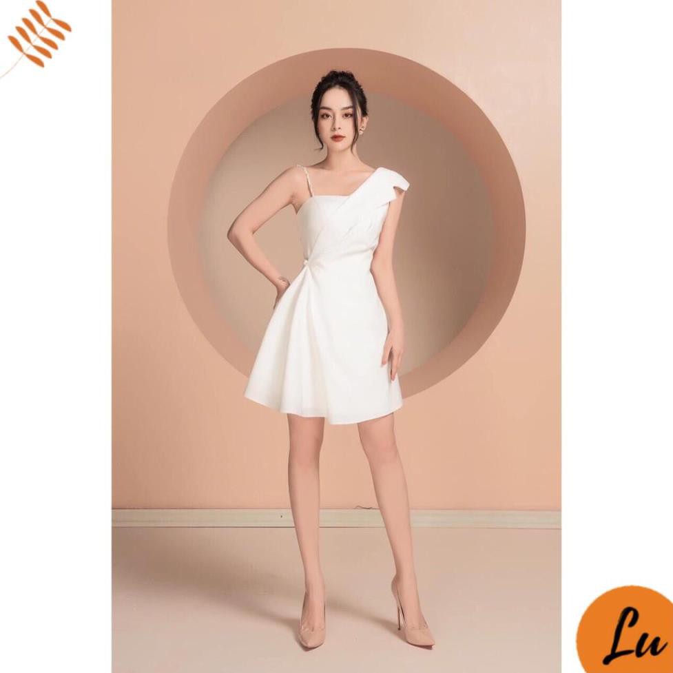 Váy Nữ Đẹp 💖FREESHIP💖 Đầm dự tiệc lệch vai 1 lên đính ngọc [Mẫu Mới 2021]