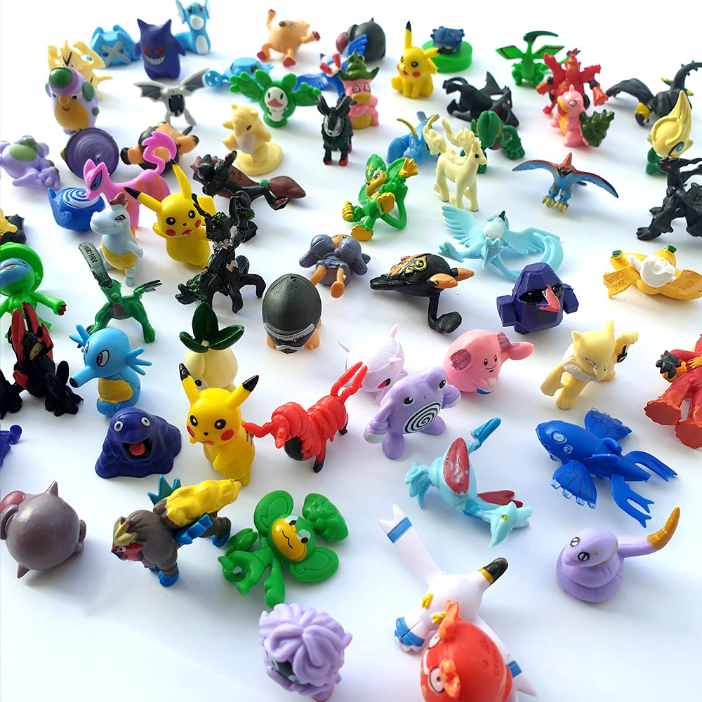 Bộ mô hình Pokemon Go đồ chơi nhân vật Pokemon Anime Mega Figures đa hệ nhiều màu sắc cho bé sưu tập (2-3 cm) - New4all