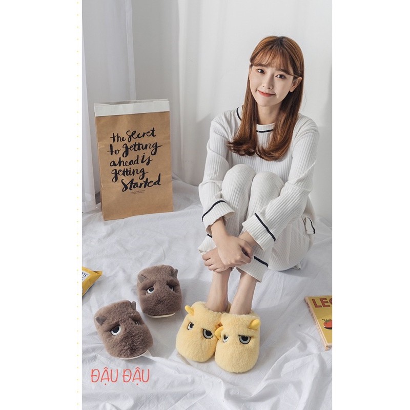 DÉP BÔNG ANGRY EYES LÔNG CỪU CAO CẤP