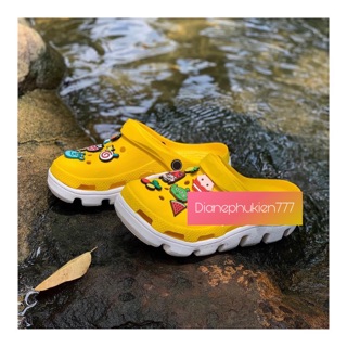 TẶNG 10 JIBBITZ dép sục crocs