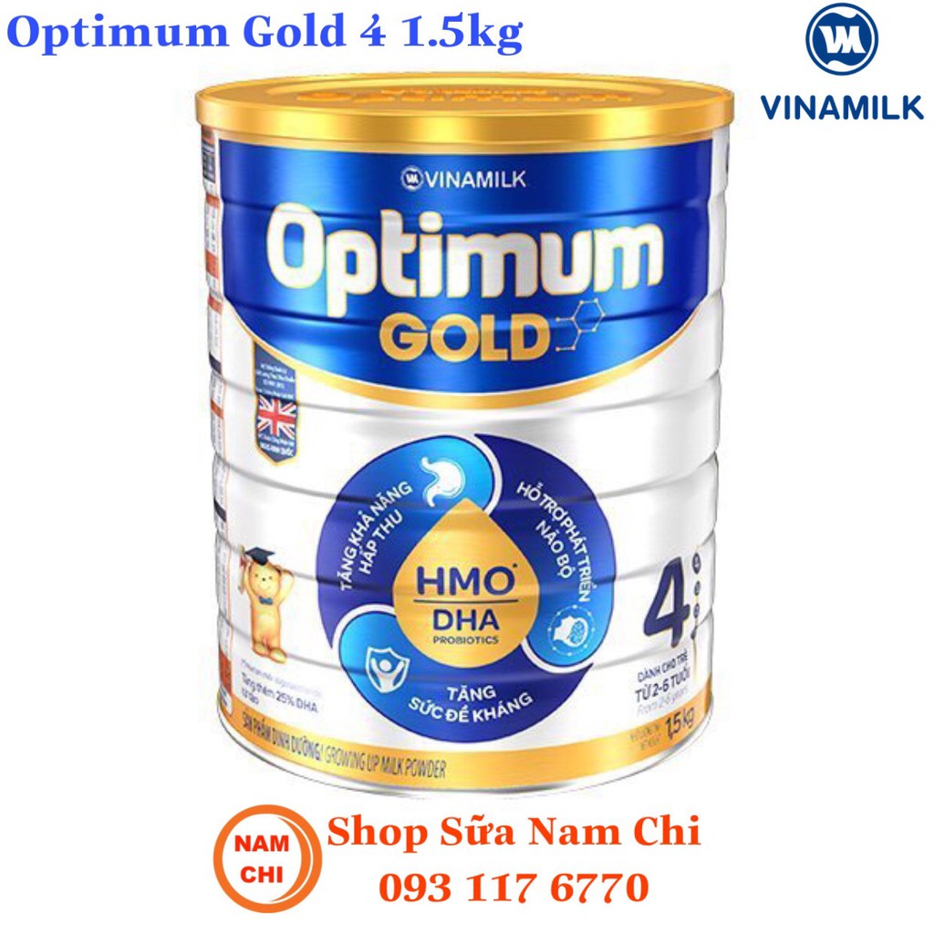 Sữa Bột Vinamilk Optimum Gold 4 (2-6 Tuổi) 1.5kg