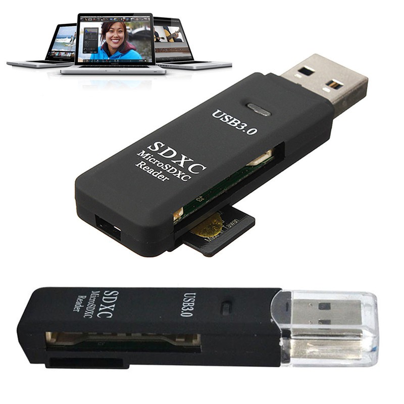 Đầu Đọc Thẻ Nhớ Sd Sdxc 2 Trong 1 Cổng Usb 3.0