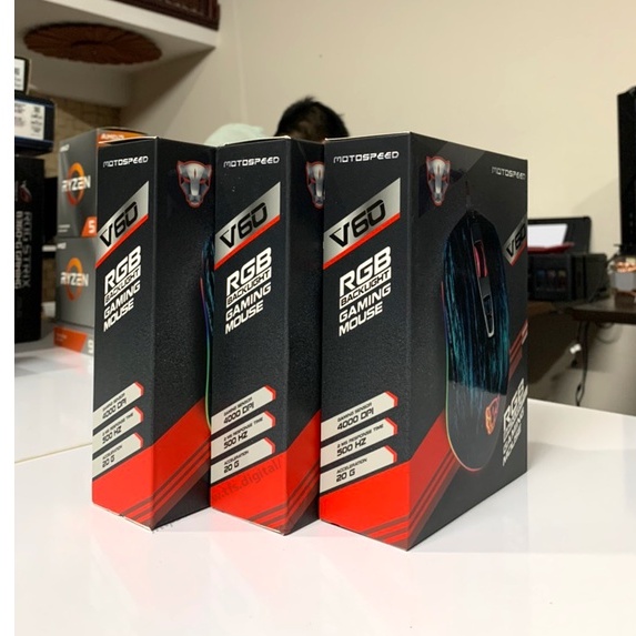 Chuột gaming led motospeed V60 DPI 500 - 4000 ( chính hãng)