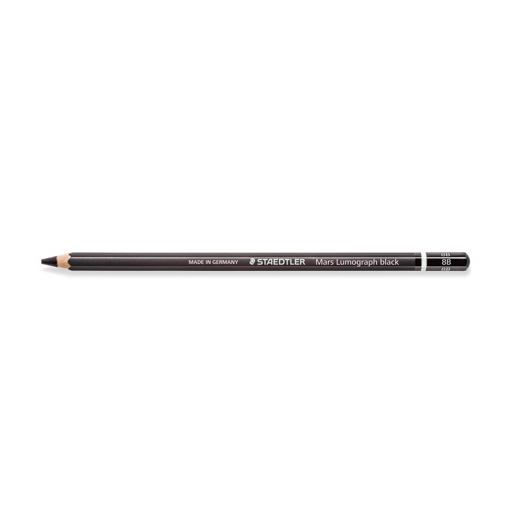 Hộp thiếc 6 bút chì đen phác thảo cao cấp STAEDTLER 100BG6 BLACK (HB,2B,4B,6B,7B,8B)