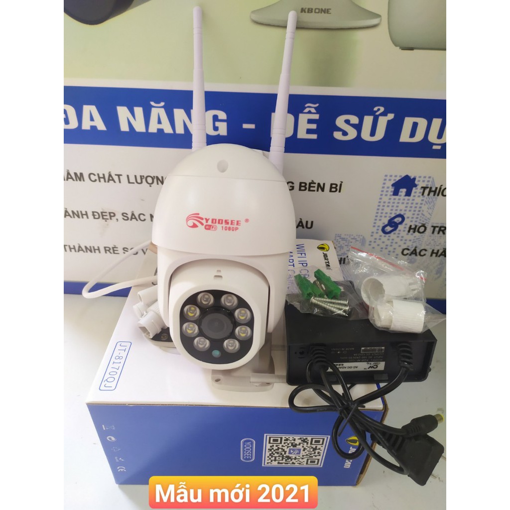 Camera IP ngoài trời PTZ Yoosee 2.0Mpx (1080p) góc siêu rộng, Ban đêm có màu,Chống nước, báo động chống trộm | BigBuy360 - bigbuy360.vn