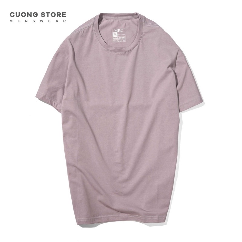 Áo thun nam cổ tròn vải cotton co giãn , dày dặn, dáng suông thoải mãi