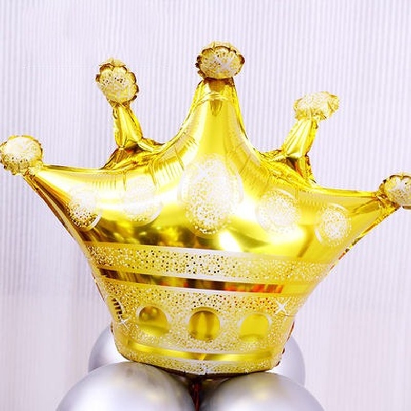 1 Bong Bóng Nhôm Hình Vương Miện Trang Trí Tiệc Sinh Nhật Cho Bé