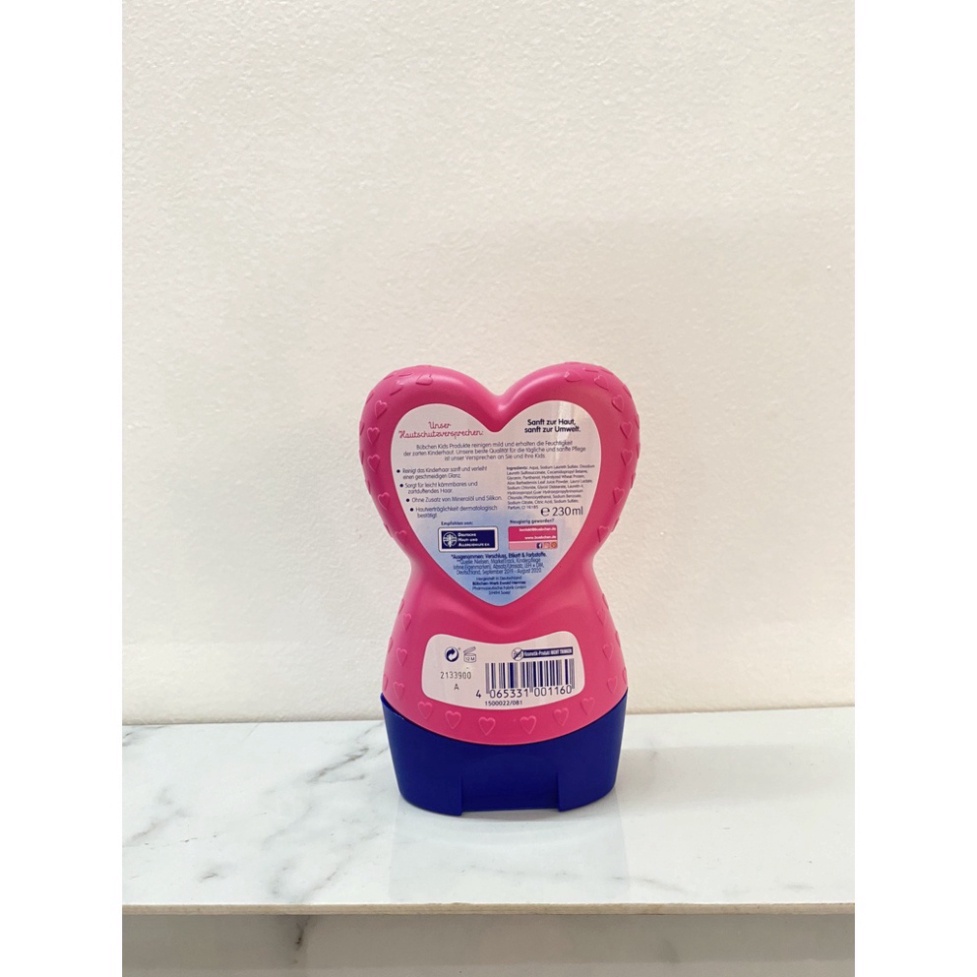 Dầu gội xả cho bé Rosalea 2in1 Bubchen Đức 230ml Prinzessin Rosalea