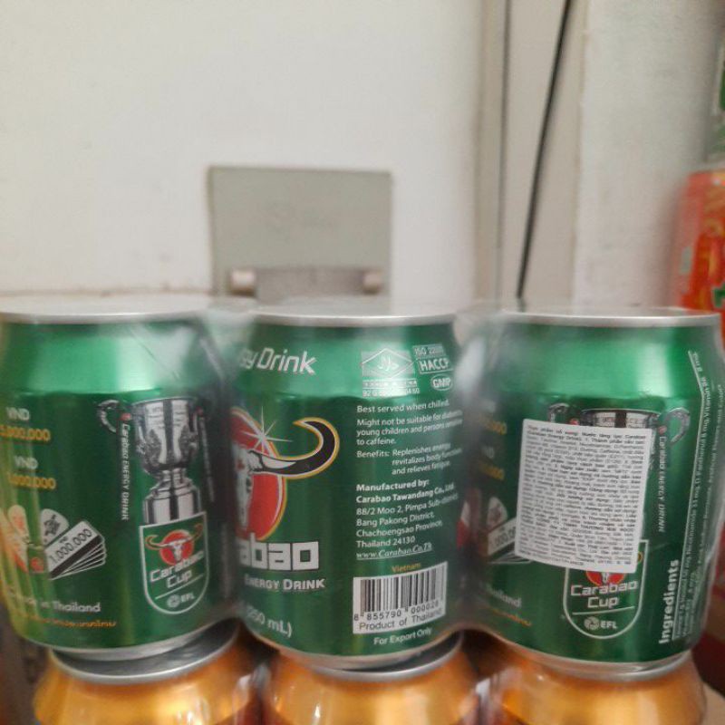 nước tăng lực trâu thái carabao