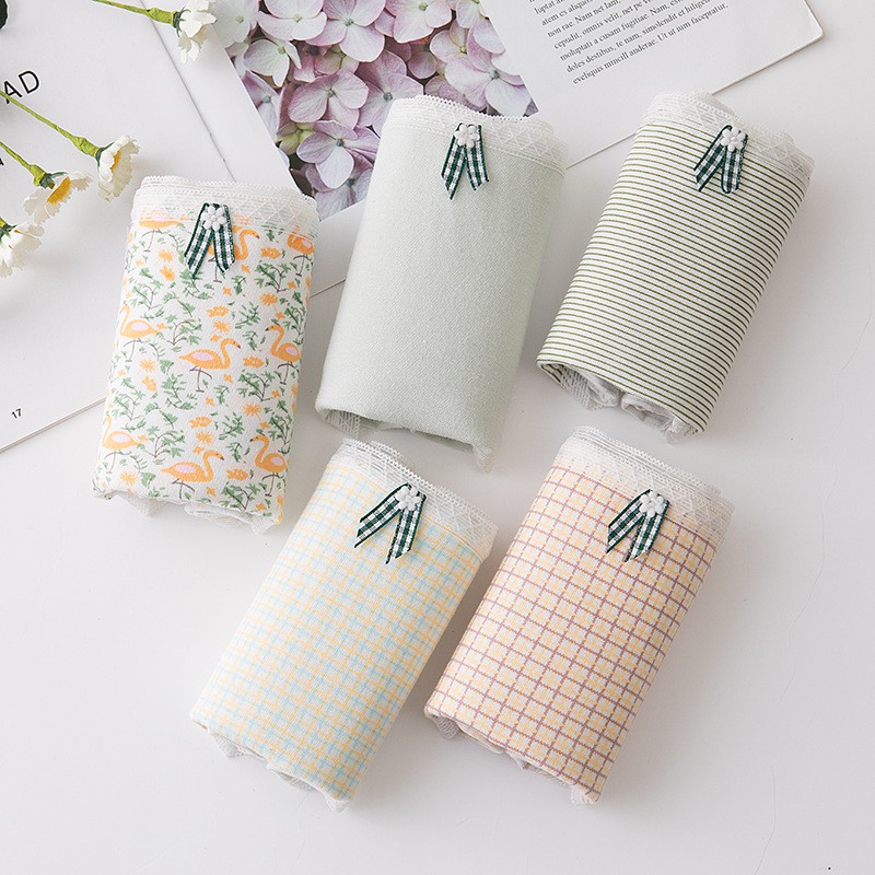 Quần lót nữ cotton cao cấp kháng khuẩn in hoạ tiết co giãn 4 chiều QL59 | BigBuy360 - bigbuy360.vn