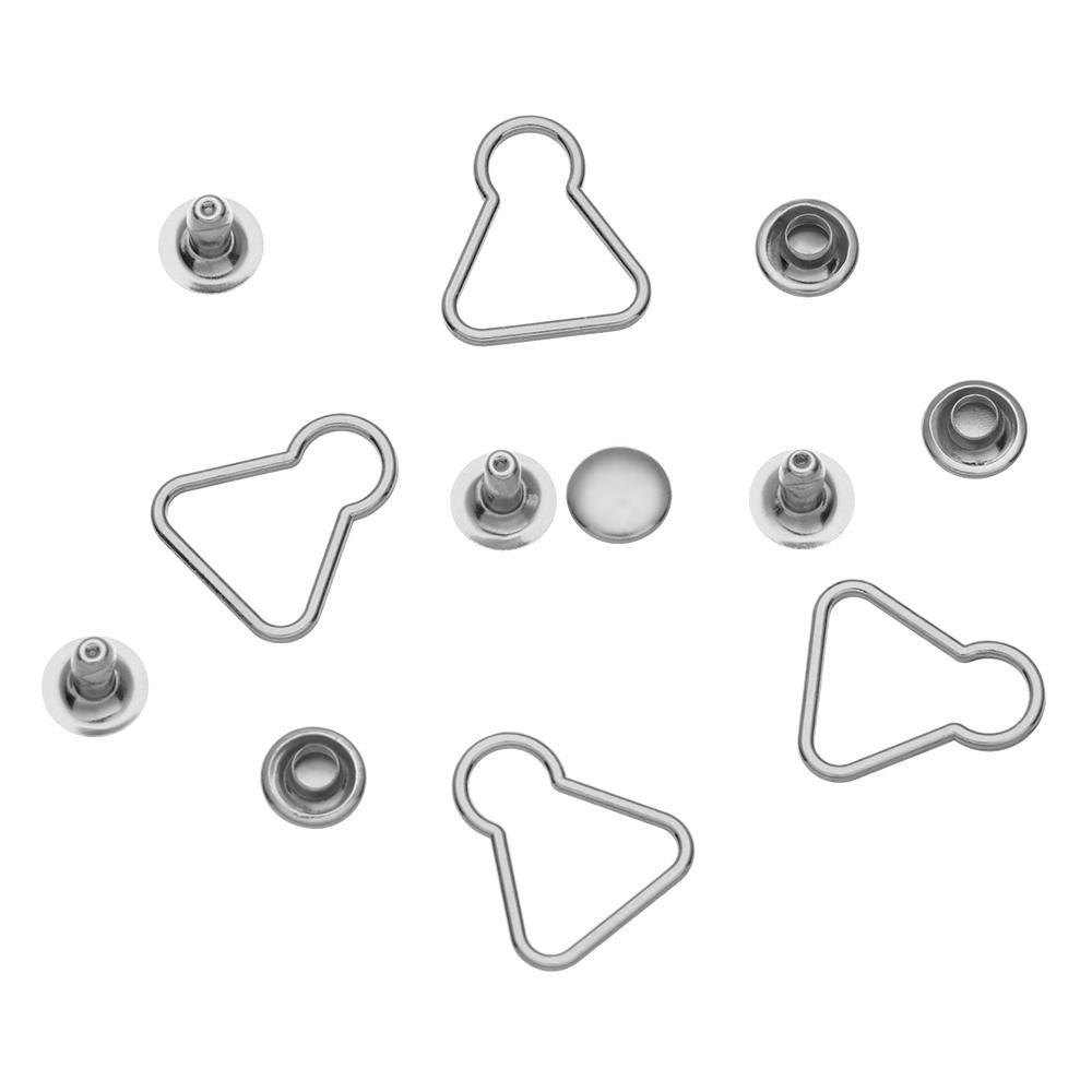 LUOL Set 4 Nút Thắt Lưng Hình Quả Bầu Bằng Kim Loại